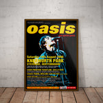 Oasis Knebworth Park 1996 Paper Poster