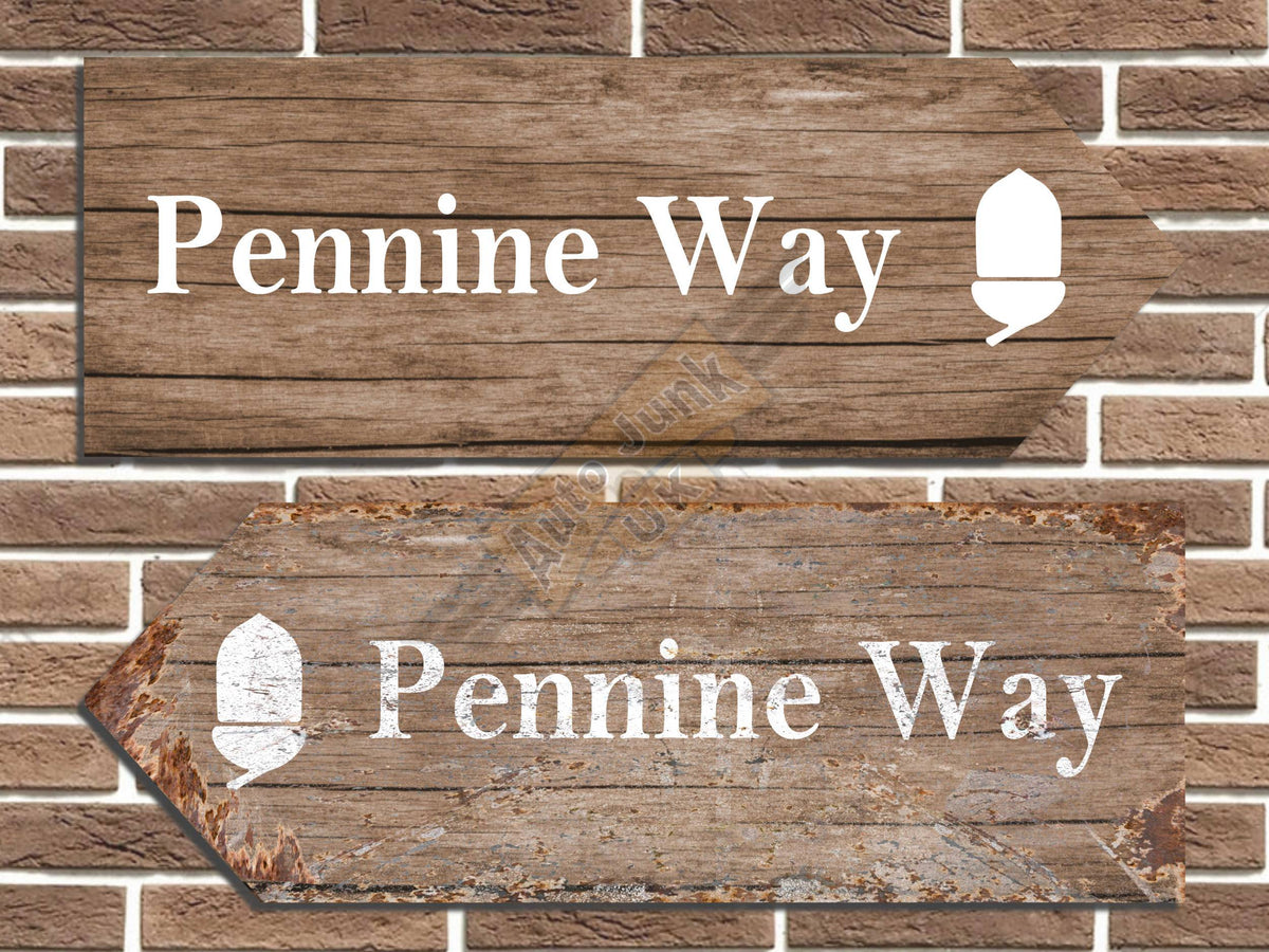 Pennine Way Metal Road Sign