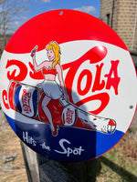 Pepsi Cola Enamel Sign