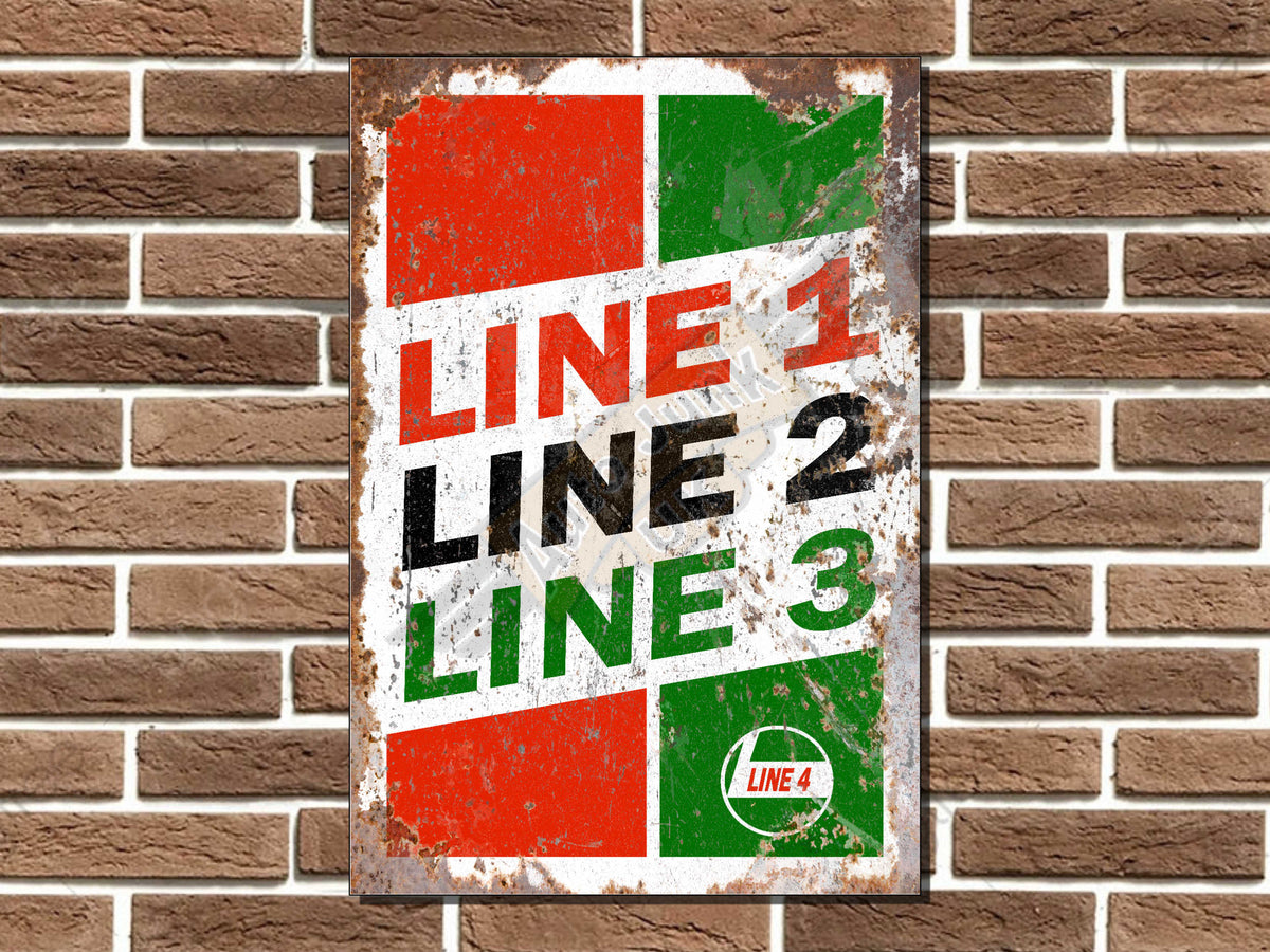 Personalised Castrol GTX Style Metal Sign