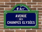 Personalised French Style Metal Street Sign
