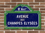 Personalised French Style Metal Street Sign