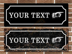 Personalised Vintage Style Finger Pointing Sign