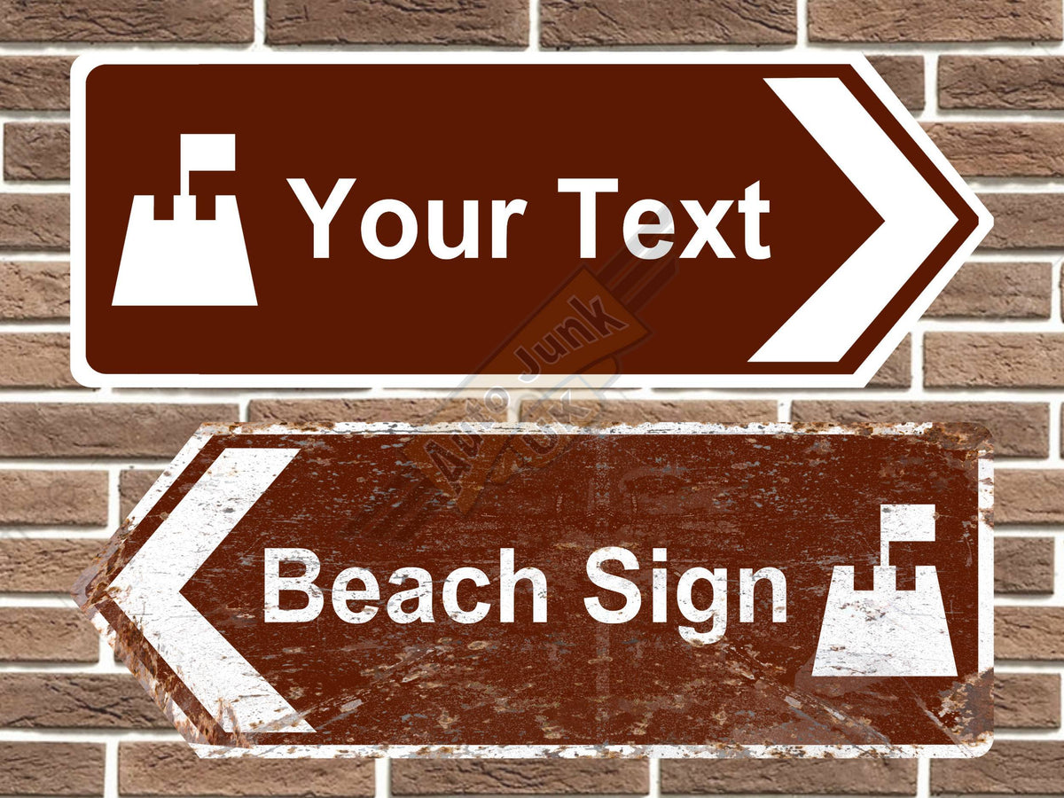 Personalised Beach Road Sign