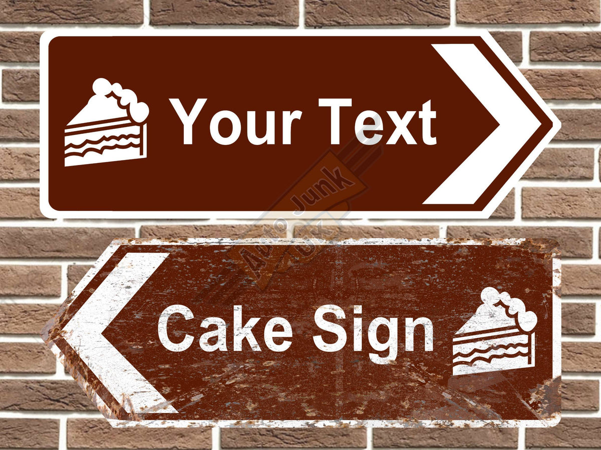 Personalised Cake Road Sign