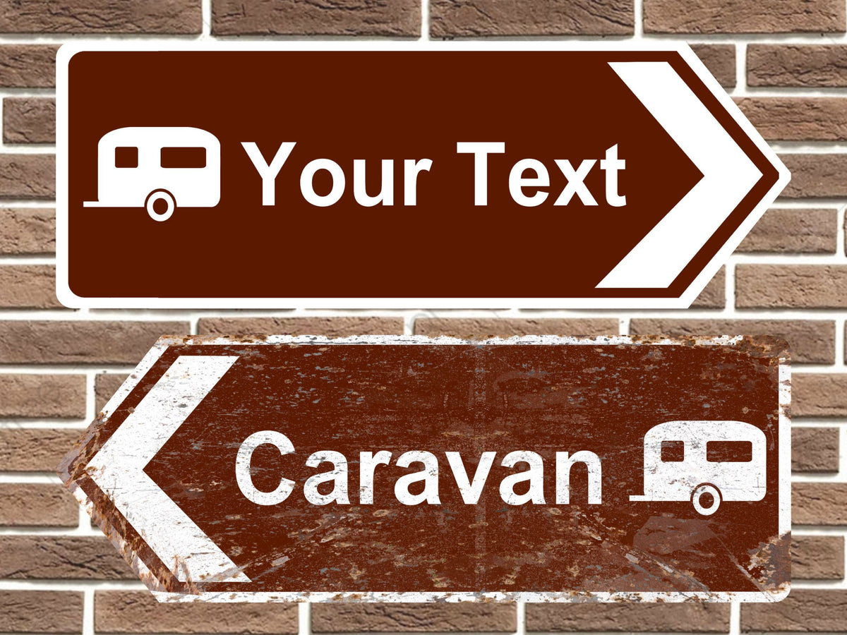 Personalised Caravan Road Sign