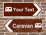 Personalised Caravan Road Sign