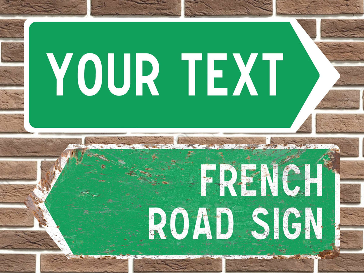Personalised French Road Sign