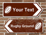 Personalised Rugby Road Sign