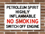 Petroleum Spirit Metal Sign