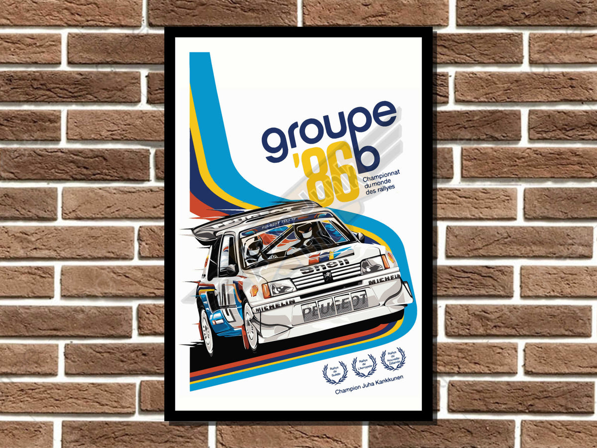 Peugeot 205 Group B Metal Sign