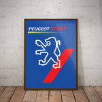 Peugeot Sport Paper Poster