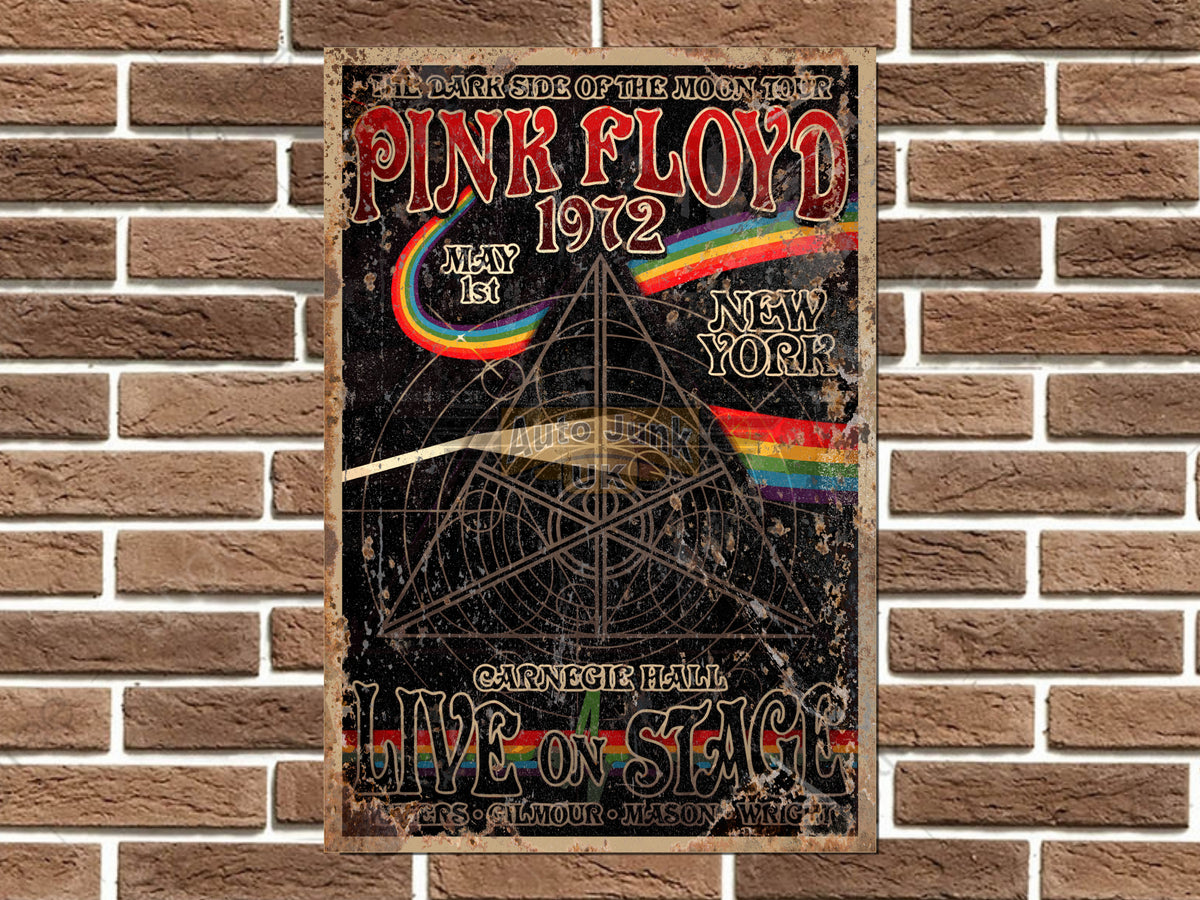 Pink Floyd The Dark Side of the Moon Metal Poster Sign