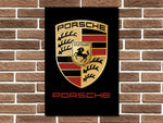 Porsche Crest Logo Metal Sign
