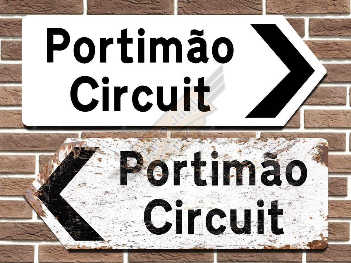 Portimao Race Circuit Metal Road Sign