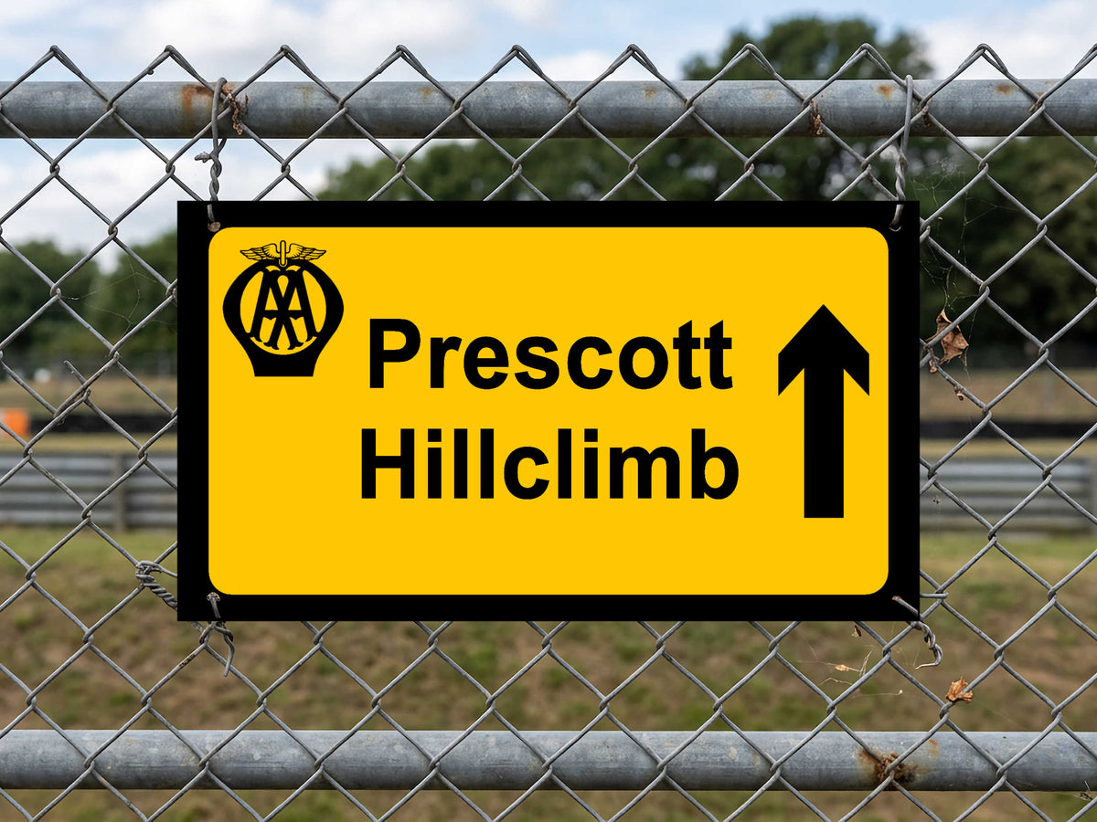 Prescott Hillclimb AA Direction Street Sign