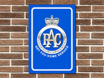 RAC Metal Sign