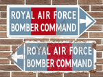 RAF Bomber Command Metal Road Sign