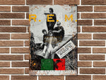 REM Green World Tour 1989 Metal Poster Sign
