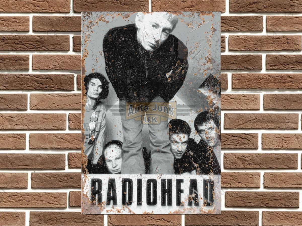 Radiohead Metal Poster Sign