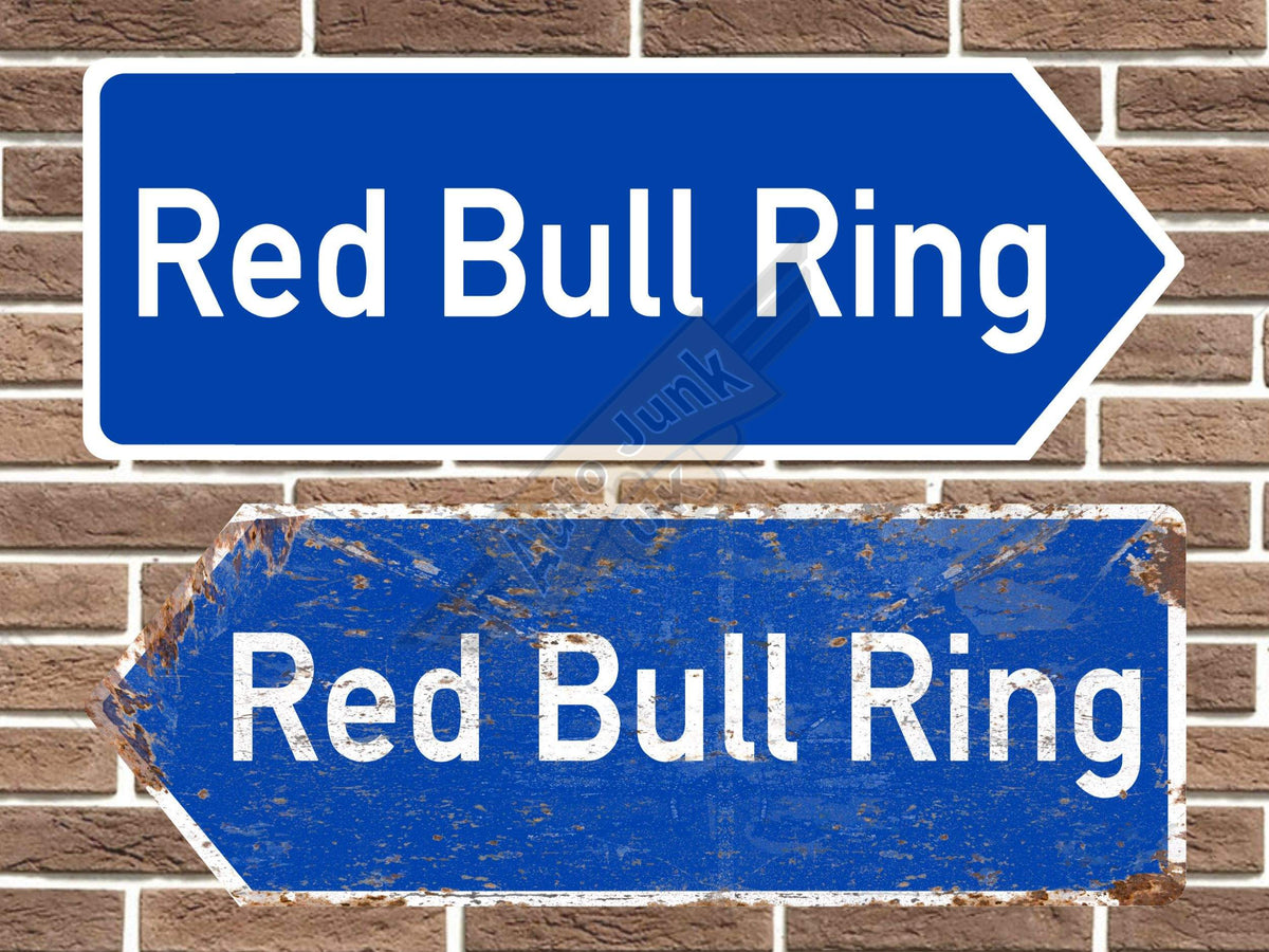 Red Bull Ring Metal Road Sign