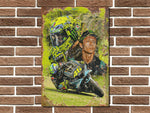 Valentino Rossi Yamaha Metal Sign