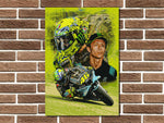 Valentino Rossi Yamaha Metal Sign
