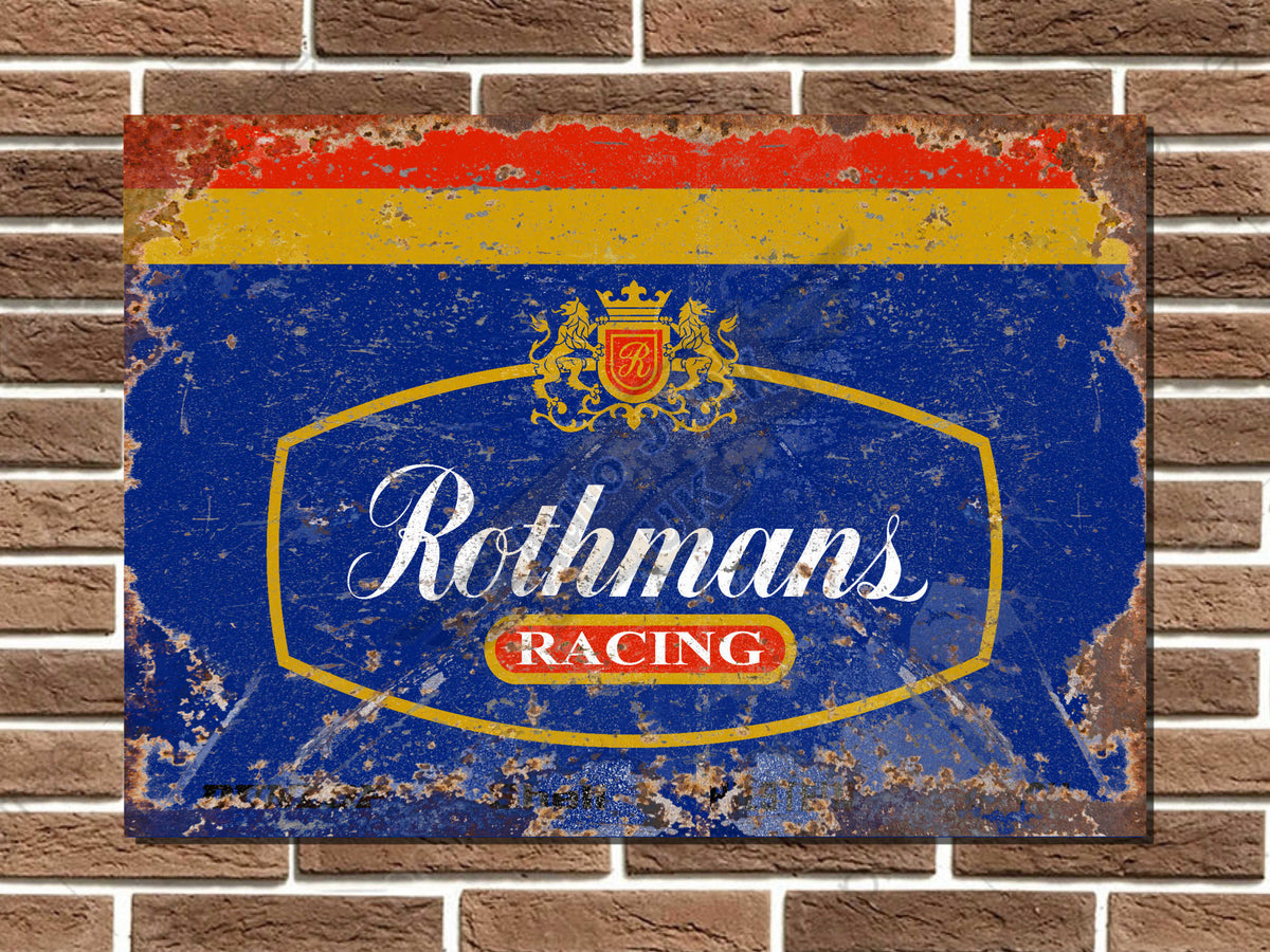 Rothmans Racing Livery Metal Sign