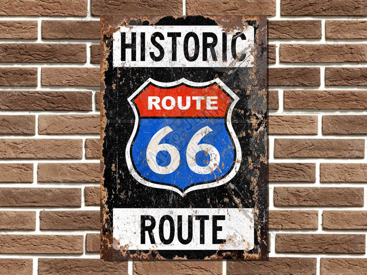 Route 66 Metal Sign