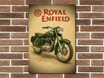 Royal Enfield Metal Sign
