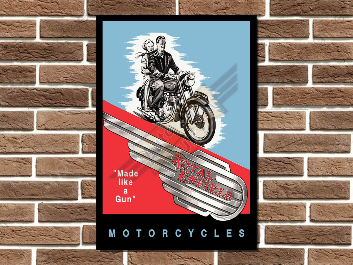 Royal Enfield Motorcycles Metal Sign