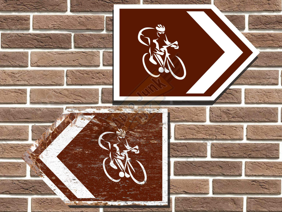 Cyclist Symbol Short Tourist Road Sign