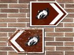 Motorcycle Racer Symbol Short Tourist Road Sign