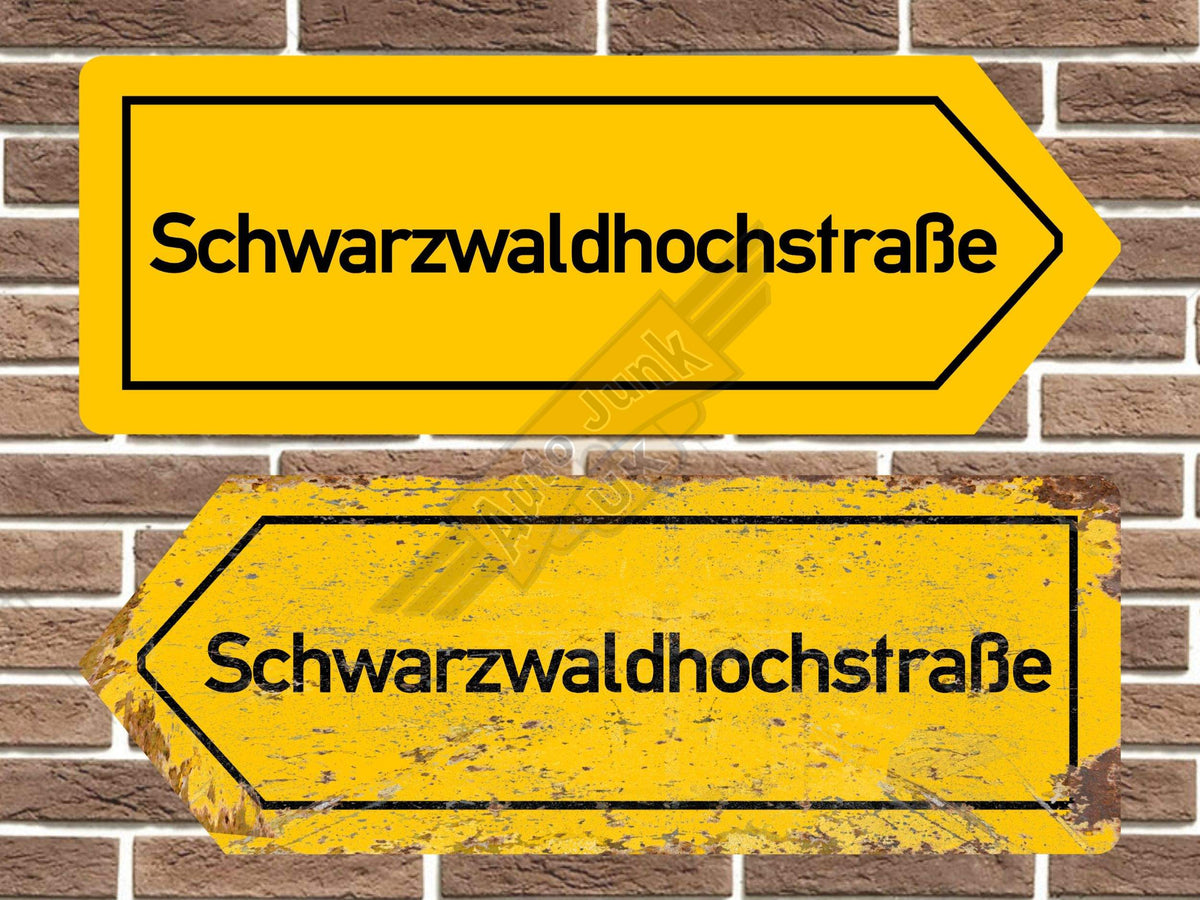Schwarzwaldhochstrabe Metal Road Sign