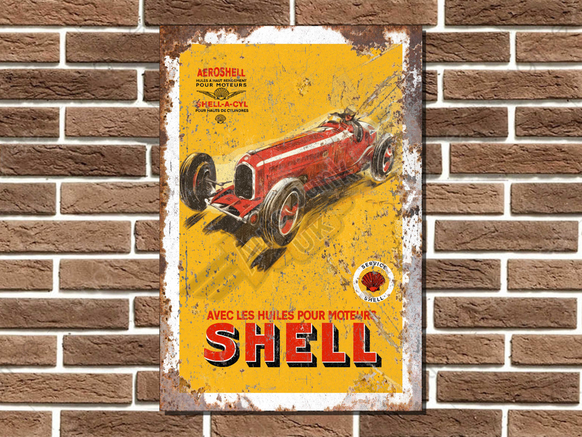 Shell Motor Oils Metal Sign