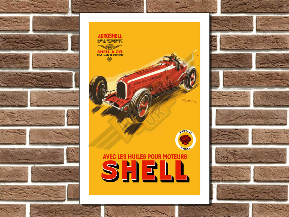 Shell Motor Oils Metal Sign