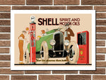 Shell Spirit and Motor Oils Metal Sign