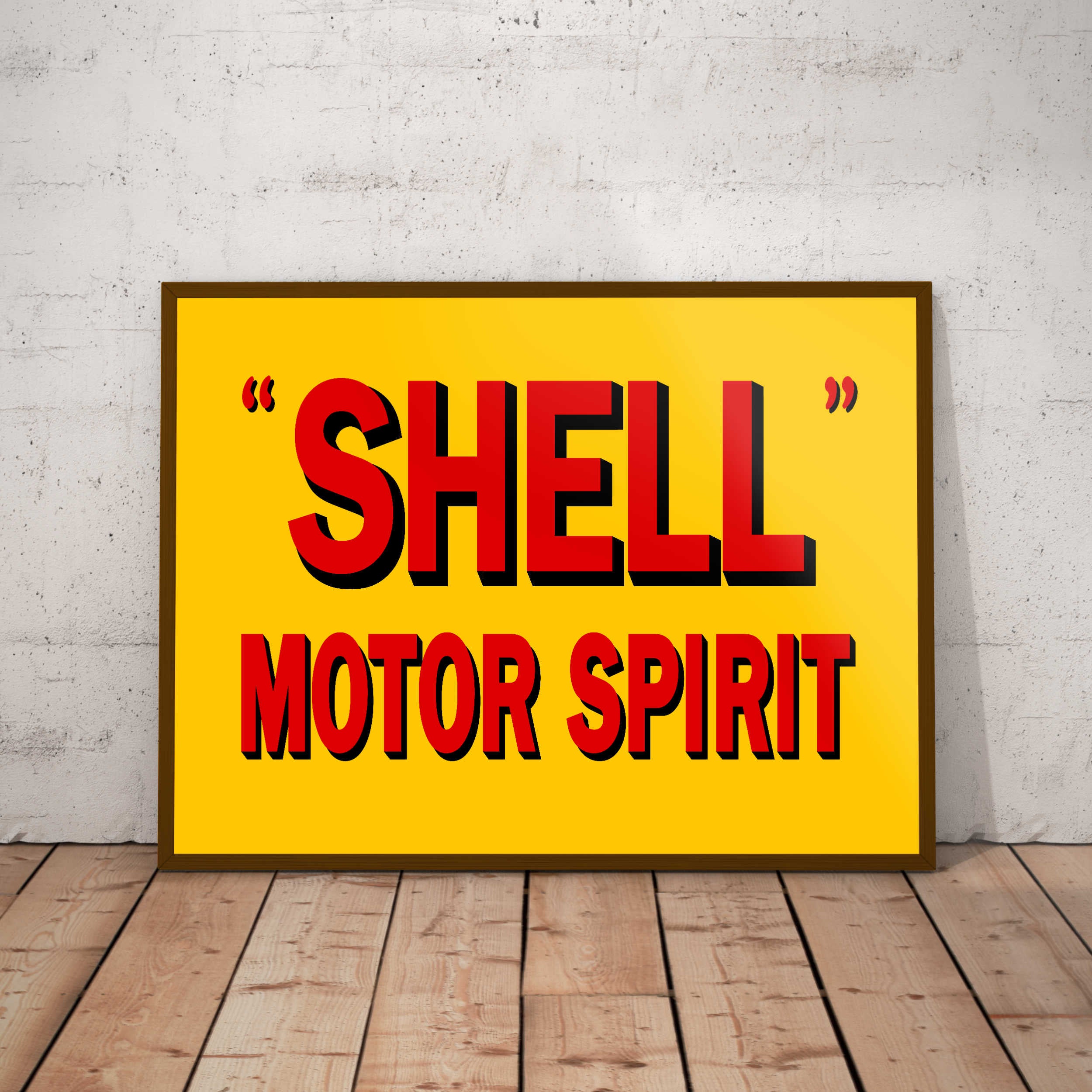 Shell Car Poster Shell Motor Spirit Paper Poster– Auto Junk UK Ltd