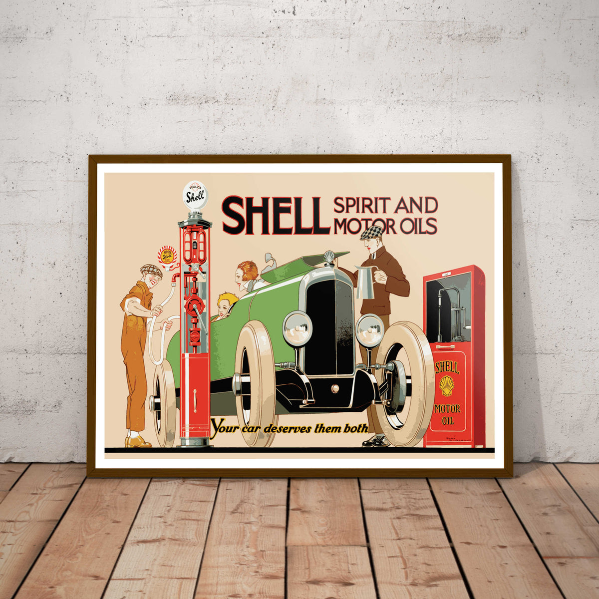 Shell Spirit & Motor Oils Paper Poster