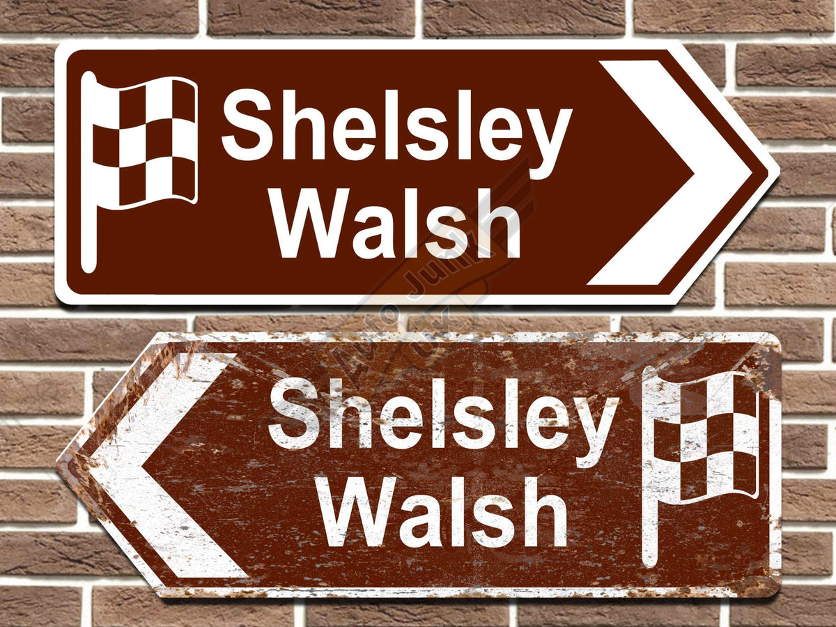 Shelsley Walsh Hillclimb Metal Road Sign