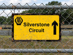 Silverstone Circuit AA Direction Street Sign