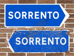 Sorrento Metal Road Sign