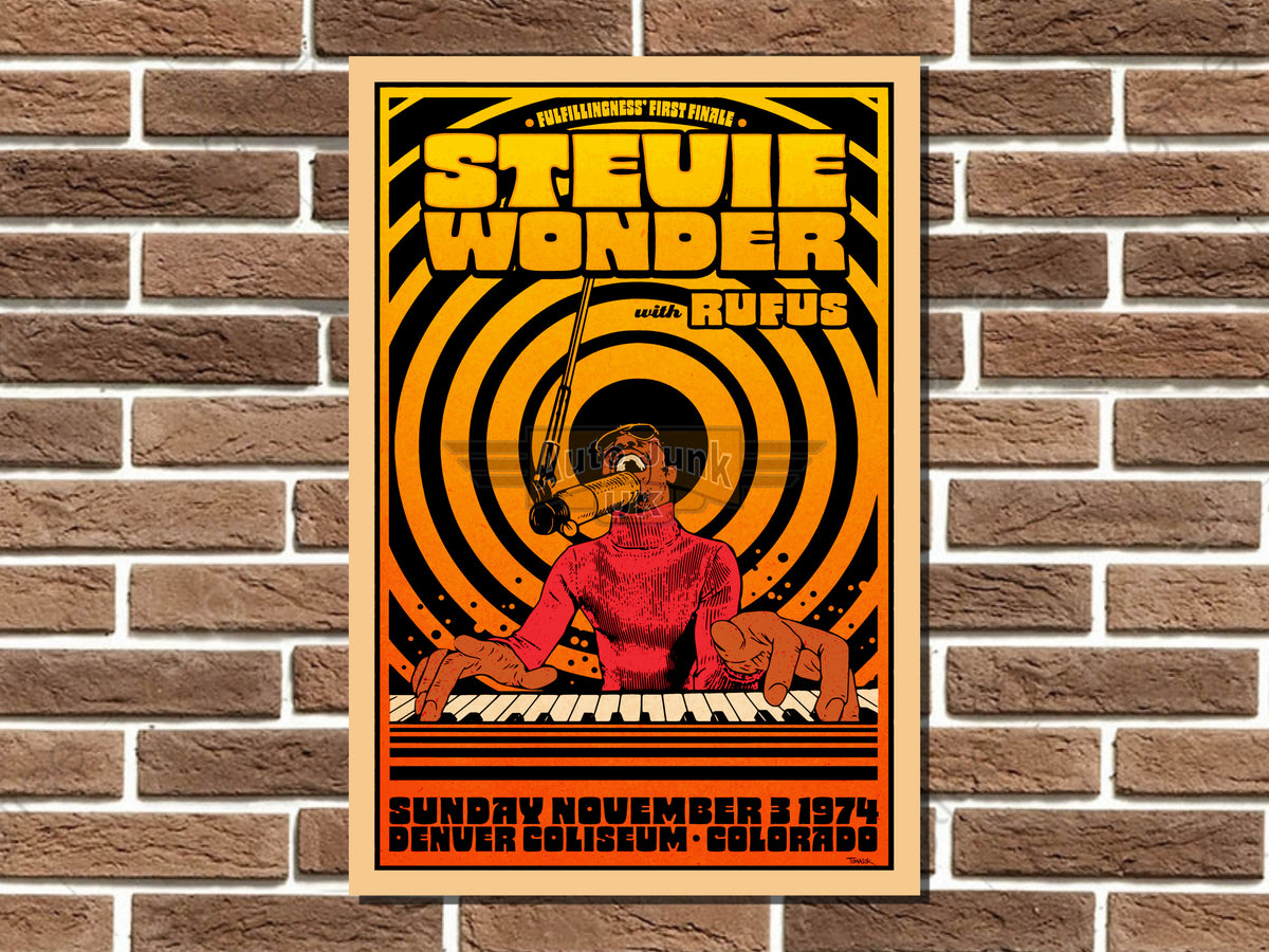 Stevie Wonder Metal Poster Sign