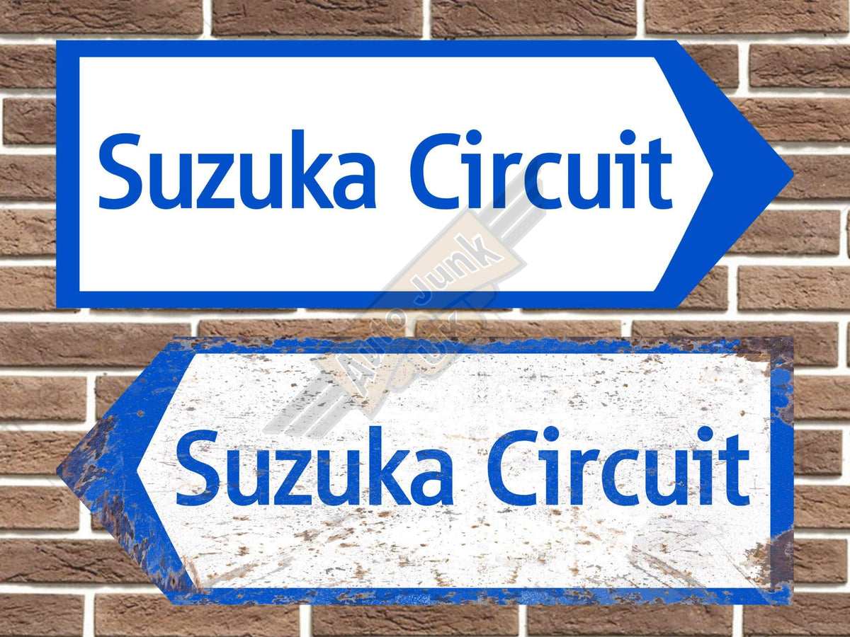 Suzuka Circuit Metal Road Sign