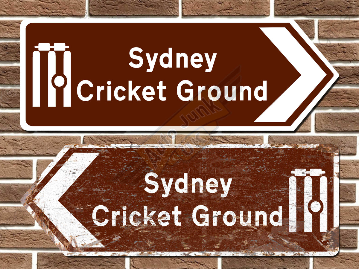 Sydney Cricket Ground Metal Road Sign