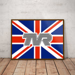 TVR Union Jack Paper Poster