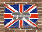 TVR Union Jack Metal Sign