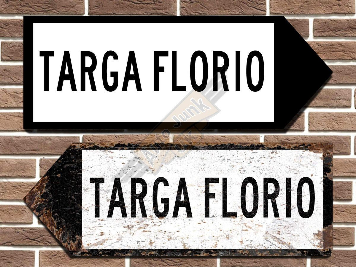 Targa Florio Metal Road Sign