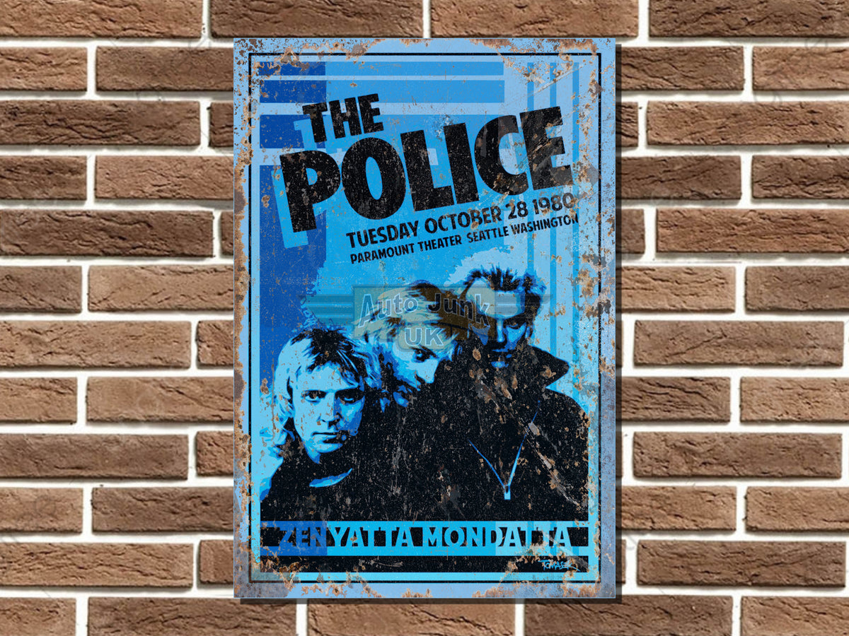 The Police Metal Poster Sign