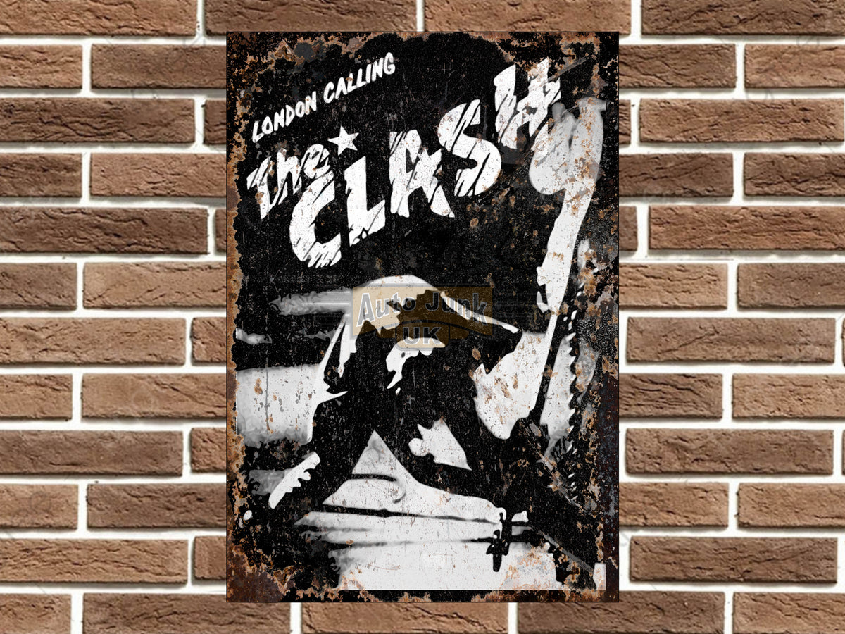 The Clash Metal Poster Sign